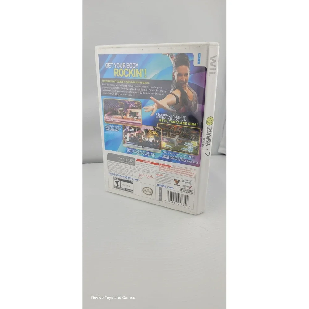 Zumba Fitness 2 (Nintendo Wii, 2011) CIB Complete Tested and Working Great Cond.